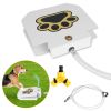 Dog Water Fountain Outdoor Dog Pet Water Dispenser Step-on Activated Sprinkler w/ Interactive Paw Pedal Valve for Drinking Fresh Water