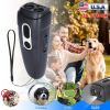 Ultrasonic Anti Barking Device Rechargeable Handheld Dog Barking Deterrent with 4 Modes LED Flashlight Dog Repeller