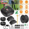 Dog Fence System Pet Containment System with 9 Adjustable Levels 2 Recivers IPX8 Waterproof Rechargeable Underground Fence for Small Medium Large Dog