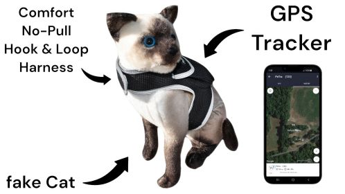 Wireless GPS Pet Security Surveillance Remote Tracking System Locator Size:M