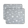 2Pcs Washable Pet Pee Pads For Puppy Kittens Dogs Cats Reusable Potty Mats Machine Washable Pet Training Pads Non-Slip Waterproof Absorbent Dog Crate