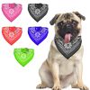 Adjustable Bandana Leather Pet Collar Triangle Scarf
