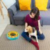 Dog Puzzle Food Feeder Slow Feeding Bowl Interactive Toy Dog Treat Dispensing Toy for IQ Training Mental Enrichment For Small Medium Large Dog Cat