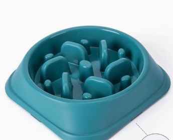 Pet Slow Feeding Bowl Dog Bowl Anti-choke Anti-skid (Option: Conventional-02 Style Green)