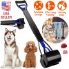 31.5in Pet Pooper Scooper Foldable Long Handle Dog Poop Waste Pick Up Rake for Large Medium Small Dogs Cats Pets