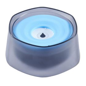 No Spill Dog Cat Water Bowl Spill Proof Slow Water Feeder 47.35oz Pet Water Dispenser Travel Dog Bowl for Dogs/Cats/Pets (Option: DogWaterBowlBlue)