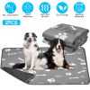 2Pcs Washable Pet Pee Pads For Puppy Kittens Dogs Cats Reusable Potty Mats Machine Washable Pet Training Pads Non-Slip Waterproof Absorbent Dog Crate