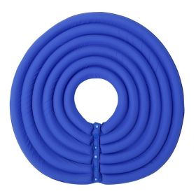 Cat Recovery Collar 8 Colors Pet Neck Cone Adjustable Easy Clean Puppy Kitty Surgery Recovery Collar Anti-bite Cone (Color: Blue, size: L)