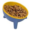 Raised Tilted Elevated Cat Food Bowl Pet Backflow Prevention Water Dish Feeding Bowl for Cats Small Dogs
