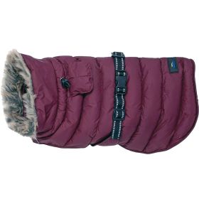 Alpine Extreme Weather Puffer Coat (Color: Burgundy, size: X-Large)