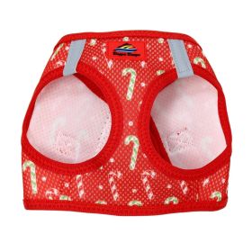 American River Choke Free Dog Harness Holiday Collection (Color: Candy Canes, size: X-Large)