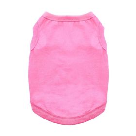 Cotton Dog Tank (Color: Carnation Pink, size: 3X-Large)