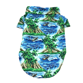 Hawaiian Camp Shirt (Color: Island Life, size: X-Large)