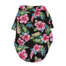 Hawaiian Camp Shirt (Color: Paradise Nights, size: X-Large)