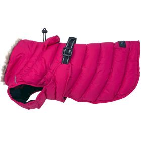 Alpine Extreme Weather Puffer Coat (Color: Pink Peacock, size: large)