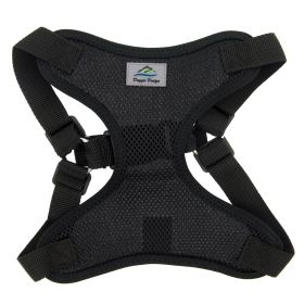 Wrap and Snap Choke Free Dog Harness by Doggie Design (Color: Black, size: small)