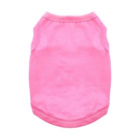 Cotton Dog Tank (Color: Carnation Pink, size: small)