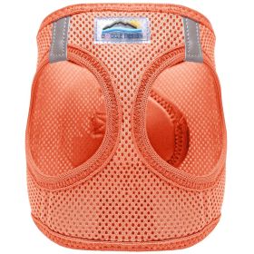 American River Solid Ultra Choke Free Dog Harness (Color: Coral, size: small)