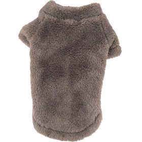 Soft Plush Pullover (Color: Soft Brown, size: medium)